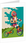 Young robot riding a tricycle by Anonymous
