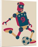 Robot playing soccer by Anonymous