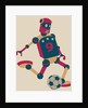 Robot playing soccer by Anonymous