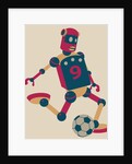 Robot playing soccer by Anonymous