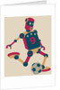 Robot playing soccer by Anonymous