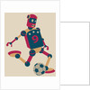 Robot playing soccer by Anonymous
