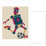 Robot playing soccer by Anonymous