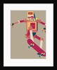 Robot doing trick on a skateboard by Anonymous