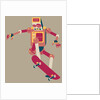 Robot doing trick on a skateboard by Anonymous
