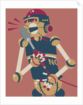 Robot singing in microphone by Anonymous