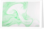 Green ink in water by Anonymous