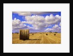 Bales and Clouds Near Sherbrooke, Saskatchewan, Canada. by Anonymous