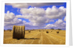 Bales and Clouds Near Sherbrooke, Saskatchewan, Canada. by Anonymous