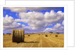 Bales and Clouds Near Sherbrooke, Saskatchewan, Canada. by Anonymous