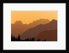 Canadian Rockies at Sunset, Banff National Park, Alberta, Canada. by Anonymous