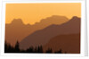 Canadian Rockies at Sunset, Banff National Park, Alberta, Canada. by Anonymous