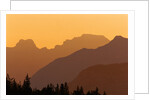 Canadian Rockies at Sunset, Banff National Park, Alberta, Canada. by Anonymous