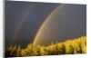 A Double Rainbow During a Storm in Banff National Parknear Banff Alberta, Canada. by Anonymous