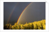 A Double Rainbow During a Storm in Banff National Parknear Banff Alberta, Canada. by Anonymous