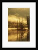 Nisga'a Lava Bed Memorial Provincial Park, Lava Lake in Autumn Mist, Nass River Valley, British Columbia, Canada. by Anonymous
