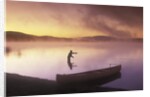 Fly-fishing at Dawn on 108 MIle Lake, British Columbia, Canada. by Anonymous