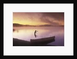 Fly-fishing at Dawn on 108 MIle Lake, British Columbia, Canada. by Anonymous