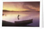 Fly-fishing at Dawn on 108 MIle Lake, British Columbia, Canada. by Anonymous