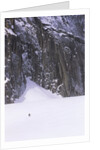Backcountry Skier Underneath Snowpatch Spire, Bugaboos, British Columbia, Canada. by Anonymous