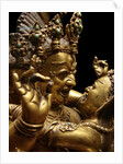 Detail of Tibetan sculpture of Hayagriva and consort by Anonymous