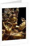 Detail of Tibetan sculpture of Hayagriva and consort by Anonymous