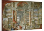 Picture Gallery with Views of Modern Rome by Giovanni Paolo Panini