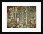 Picture Gallery with Views of Modern Rome by Giovanni Paolo Panini