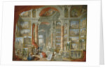 Picture Gallery with Views of Modern Rome by Giovanni Paolo Panini
