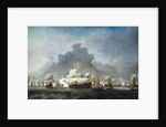 Battle of Solebay, June 7, 1672 - De Ruyter against the Duke of York on the 'Royal Prince' by Willem van de Velde II