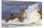 Big waves breaking on Cape Kiwanda, Oregon Coast by Anonymous