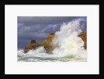 Big waves breaking on Cape Kiwanda, Oregon Coast by Anonymous