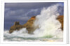 Big waves breaking on Cape Kiwanda, Oregon Coast by Anonymous