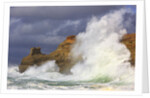 Big waves breaking on Cape Kiwanda, Oregon Coast by Anonymous