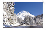 Snow covered road, Mount Hood, Oregon Cascades by Anonymous