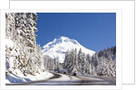 Snow covered road, Mount Hood, Oregon Cascades by Anonymous