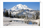 First winter snow at Mount Rainier and Tipsoo Lake, Mount Rainier National Park, Washington State by Anonymous