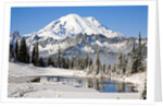 First winter snow at Mount Rainier and Tipsoo Lake, Mount Rainier National Park, Washington State by Anonymous