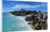 Mexico, Yucatan Peninsula, Carribean Sea at Tulum, the Only Mayan Ruin by Sea by Anonymous