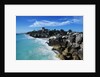 Mexico, Yucatan Peninsula, Carribean Sea at Tulum, the Only Mayan Ruin by Sea by Anonymous