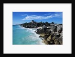 Mexico, Yucatan Peninsula, Carribean Sea at Tulum, the Only Mayan Ruin by Sea by Anonymous