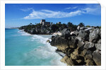 Mexico, Yucatan Peninsula, Carribean Sea at Tulum, the Only Mayan Ruin by Sea by Anonymous