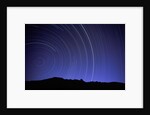 Star Trails Over Mountain Range in Utah by Anonymous