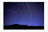 Star Trails Over Mountain Range in Utah by Anonymous