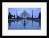 India, Uttar Pradesh, Agra, Taj Mahal, Built by Shah Jahan, Completed 1653 with Reflection in Pond by Anonymous