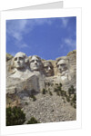 USA, South Dakota , Mount Rushmore Stone Carvings of US Presidents, George Washington, Thomas Jefferson, Teddy Roosevelt and Abraham Lincoln by Anonymous