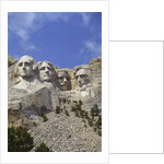 USA, South Dakota , Mount Rushmore Stone Carvings of US Presidents, George Washington, Thomas Jefferson, Teddy Roosevelt and Abraham Lincoln by Anonymous