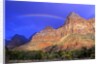 Rainbow, The Watchman, Zion National Park, Utah, USA by Anonymous