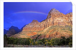 Rainbow, The Watchman, Zion National Park, Utah, USA by Anonymous
