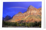 Rainbow, The Watchman, Zion National Park, Utah, USA by Anonymous